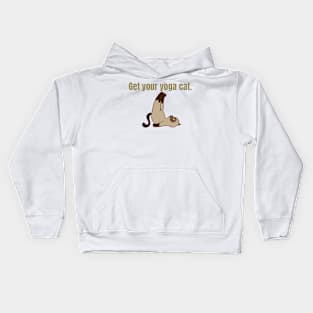 Yoga cat | Cat lover gift Kids Hoodie